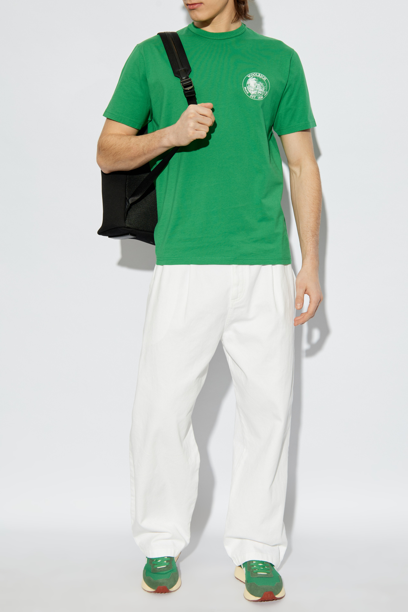 Tシャツ・カットソー Woolrich T-Shirt With Print Green T-shirt with print Woolrich - Vitkac AS